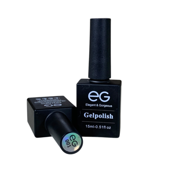 EG Elegant and Gorgeous Gel Nail Polish | Black 001 | 0.5oz