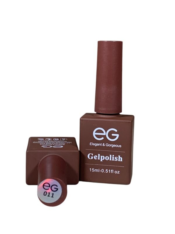 EG Elegant and Gorgeous Gel Nail Polish | Brown 011 | 0.5oz - Image 2