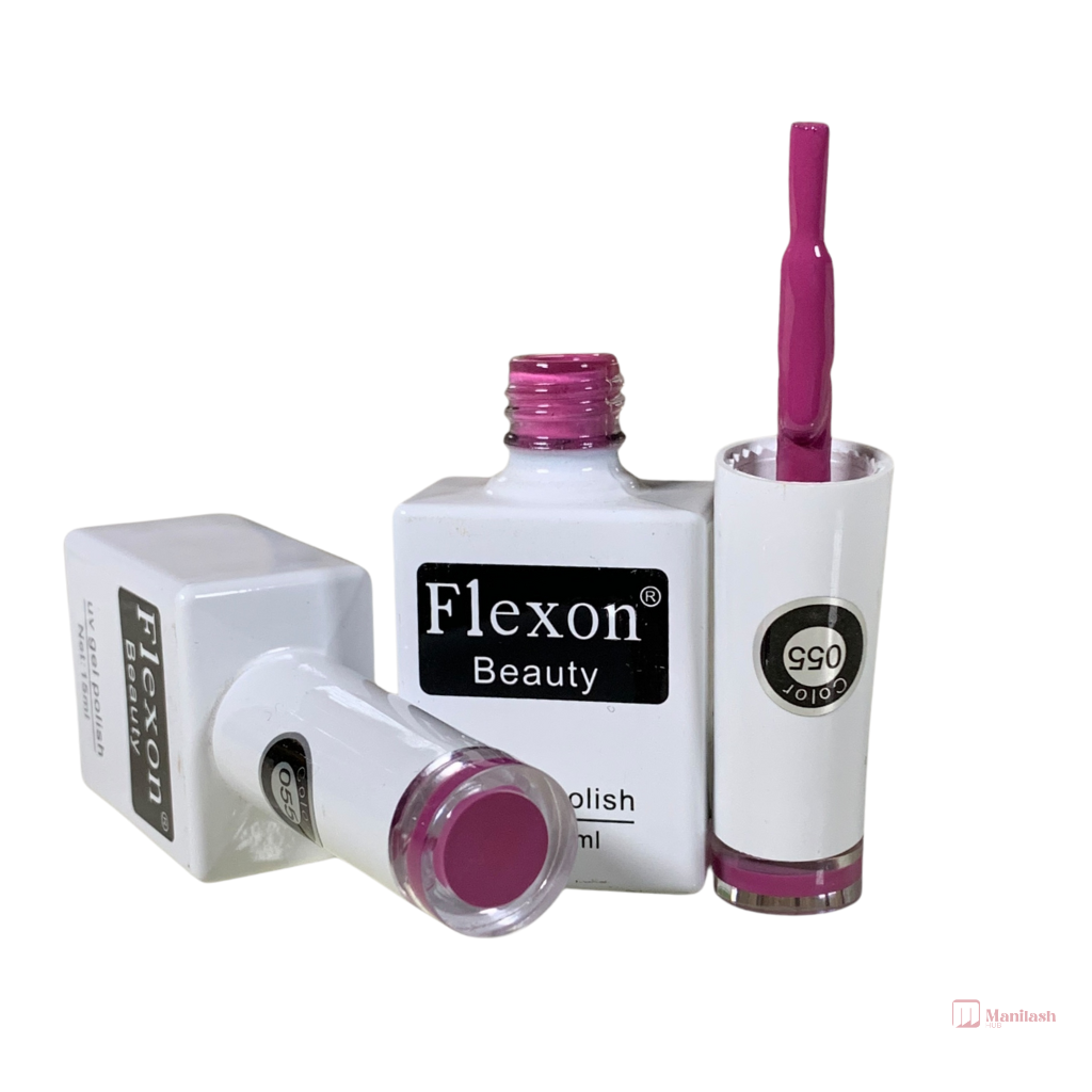 Flexon Beauty Gel Nail Polish | Purple 055 | 0.5oz - Image 2