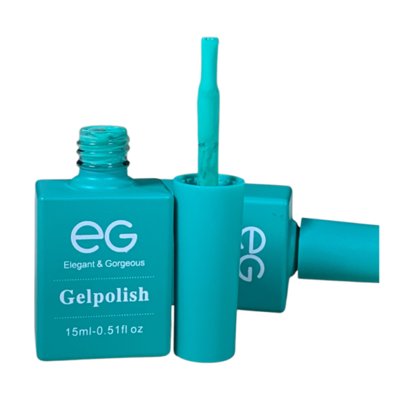 EG Elegant and Gorgeous Gel Nail Polish | Teal 072 | 0.5oz - Image 3