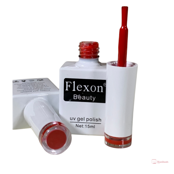 Flexon Beauty Gel Nail Polish |Burgundy 064 | 0.5oz - Image 2