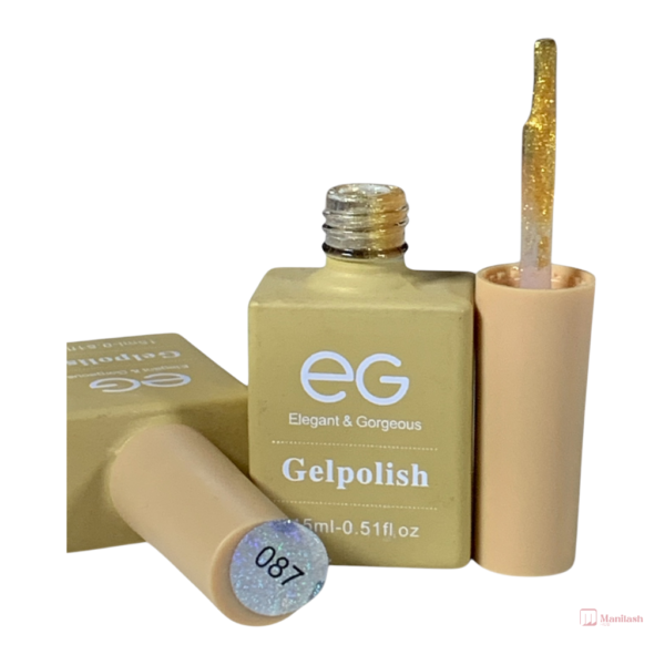 EG Elegant and Gorgeous Gel Nail Polish | Gold 087 | 0.5oz - Image 2