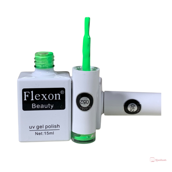 Flexon Beauty Gel Nail Polish | Green 052 | 0.5oz - Image 2
