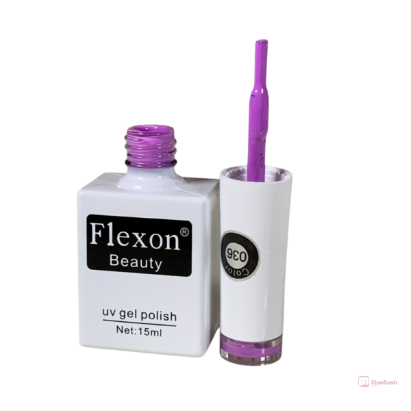 Flexon Beauty Gel Nail Polish | Lilac 036 | 0.5oz - Image 2