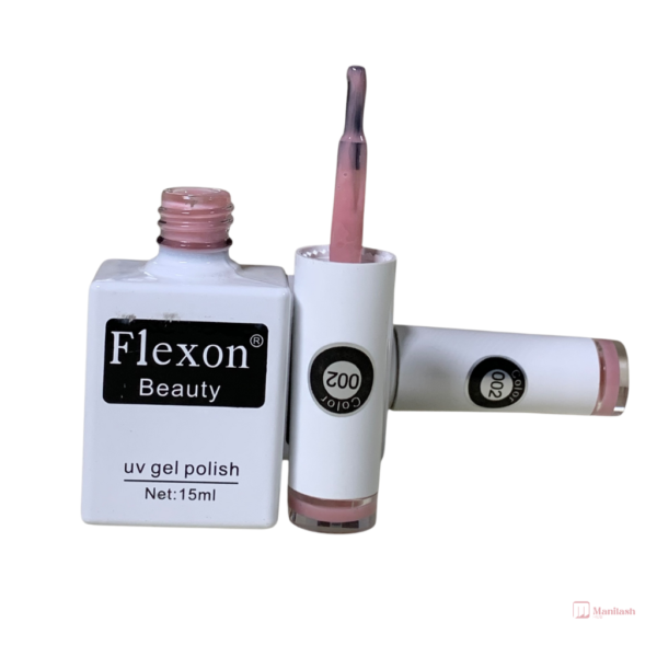 Flexon Beauty Gel Nail Polish | Pink 002 | 0.5oz - Image 2