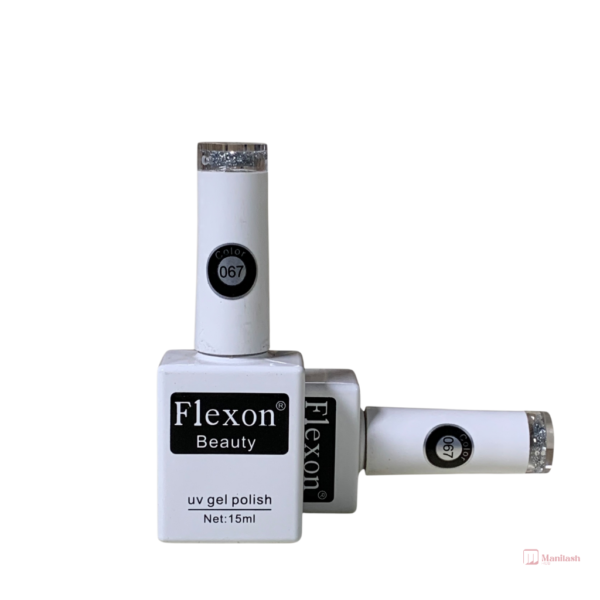 Flexon Beauty Gel Nail Polish | Silver 067 | 0.5oz