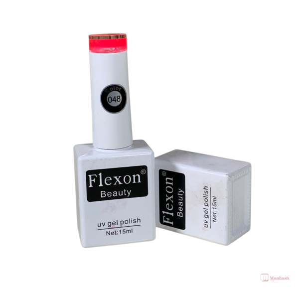 Flexon Beauty Gel Nail Polish | vibrant Pink 048 | 0.5oz