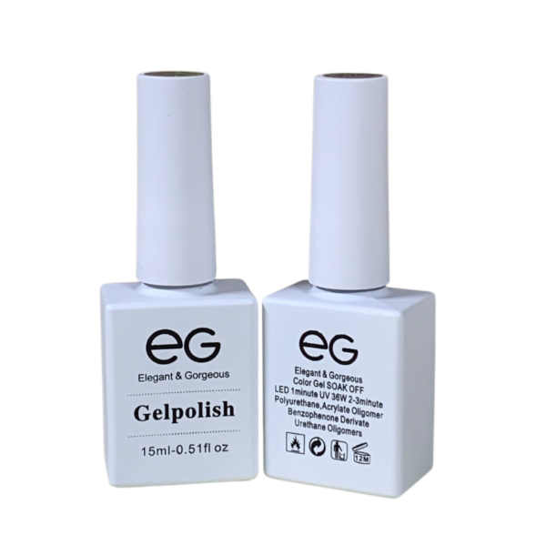EG Elegant and Gorgeous Gel Nail Polish | White 002 | 0.5oz - Image 3