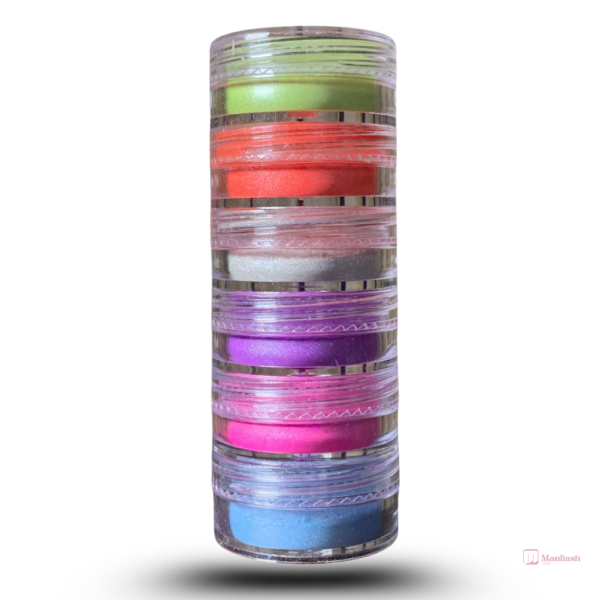 Organic Nail Art Pigment Powder | Set of 6 Colors - Image 2
