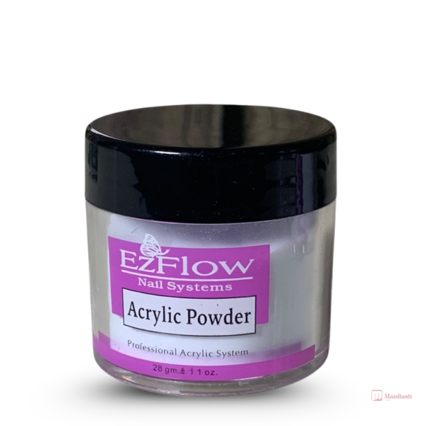 EZ Flow Ultrafine Acrylic Nail Powder | Non Yellowing Formular - white - 1oz