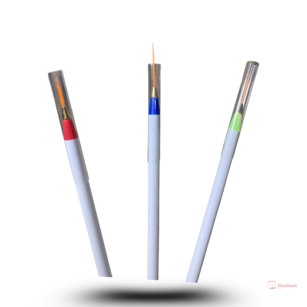 3pcs/set Nail Art Liner Painting Brushes - Image 3