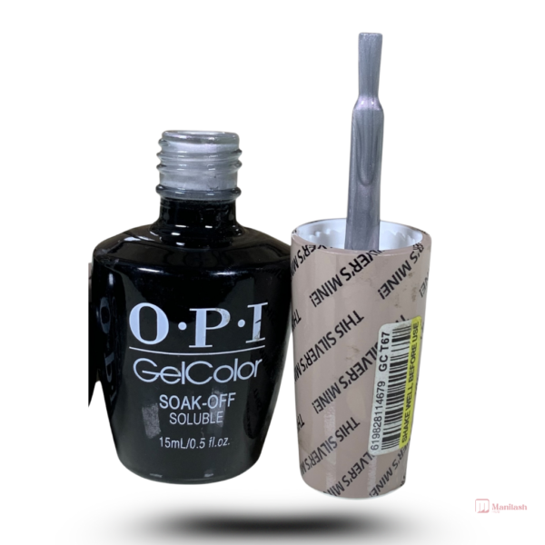 OPI GelColor Soak-Off Gel Polish | This silver's mine | 0.5oz - Image 2