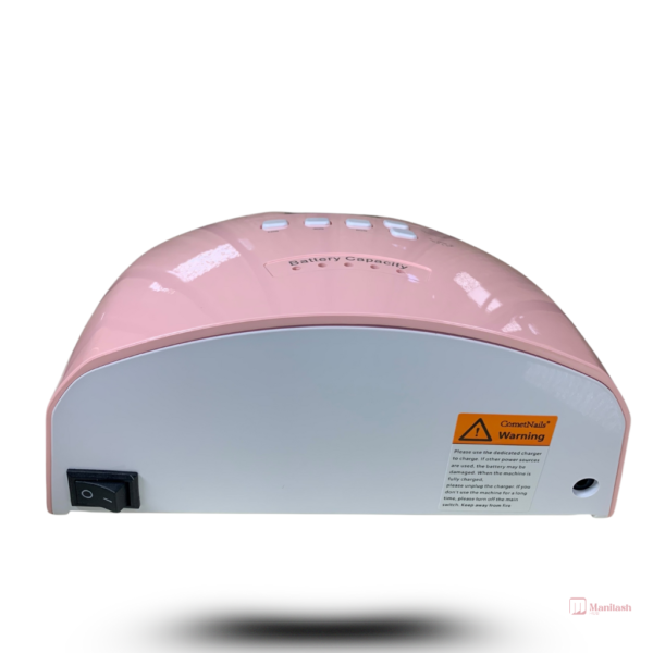 Rechargeable UV Nail Lamp | Nail Dryer | Pink - Image 2