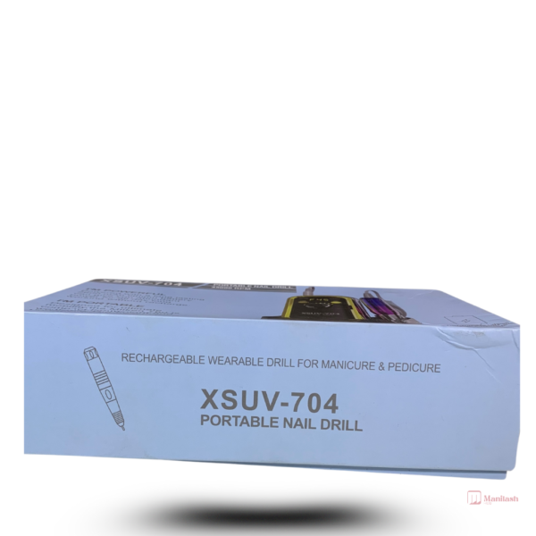 Rechargeable Mobile Nail Drill XSUV-704 | Black | 45000RPM - Image 4