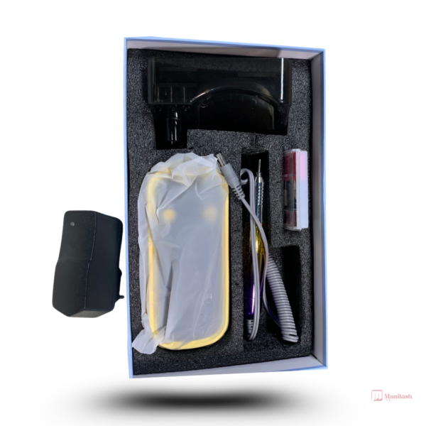 Rechargeable Mobile Nail Drill XSUV-704 | Black | 45000RPM - Image 5