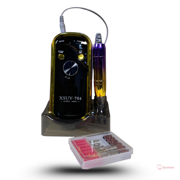 Rechargeable Mobile Nail Drill XSUV-704 | Black | 45000RPM