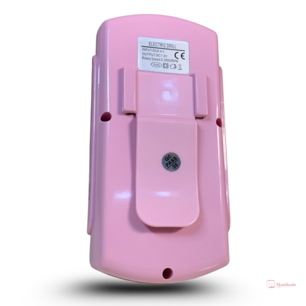 Rechargeable Mobile Nail Drill 101 | Pink | 35000RPM - Image 2