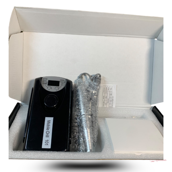 Rechargeable Mobile Nail Drill 101 | Black | 35000RPM - Image 4
