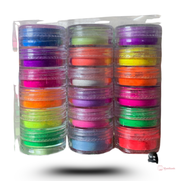 Organic Nail Art Pigment Powder | Set of 6 Colors - Image 3