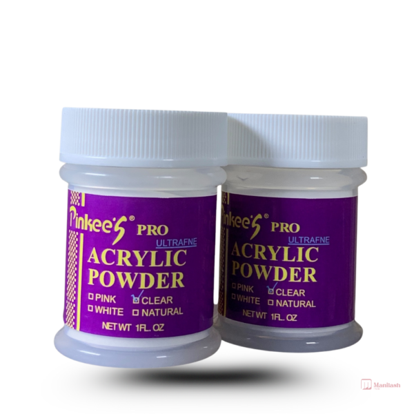 Pinkee's Pro  Ultrafine Acrylic Nail Powder | Non Yellowing Formular - Clear - 1oz - Image 3