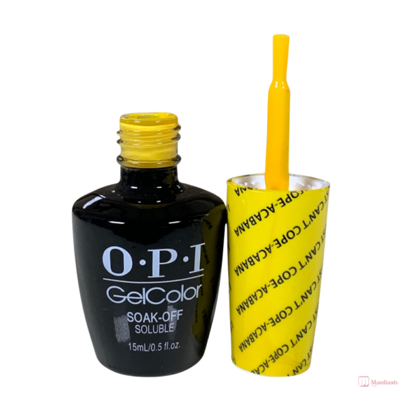 O.P.I Gel colour soak off soluble | Yellow | 0.5oz - Image 2